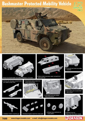Dragon 7699 Bushmaster Véhicule de mobilité protégé 1/72