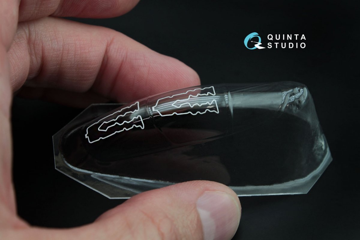 Quinta Studio QC72007 Verrière transparente thermoformée Yak-130 avec cordon détachable (pour kit Zvezda) 1/72  – image 7