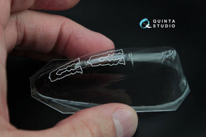 Quinta Studio QC72007 Verrière transparente thermoformée Yak-130 avec cordon détachable (pour kit Zvezda) 1/72  – image 7
