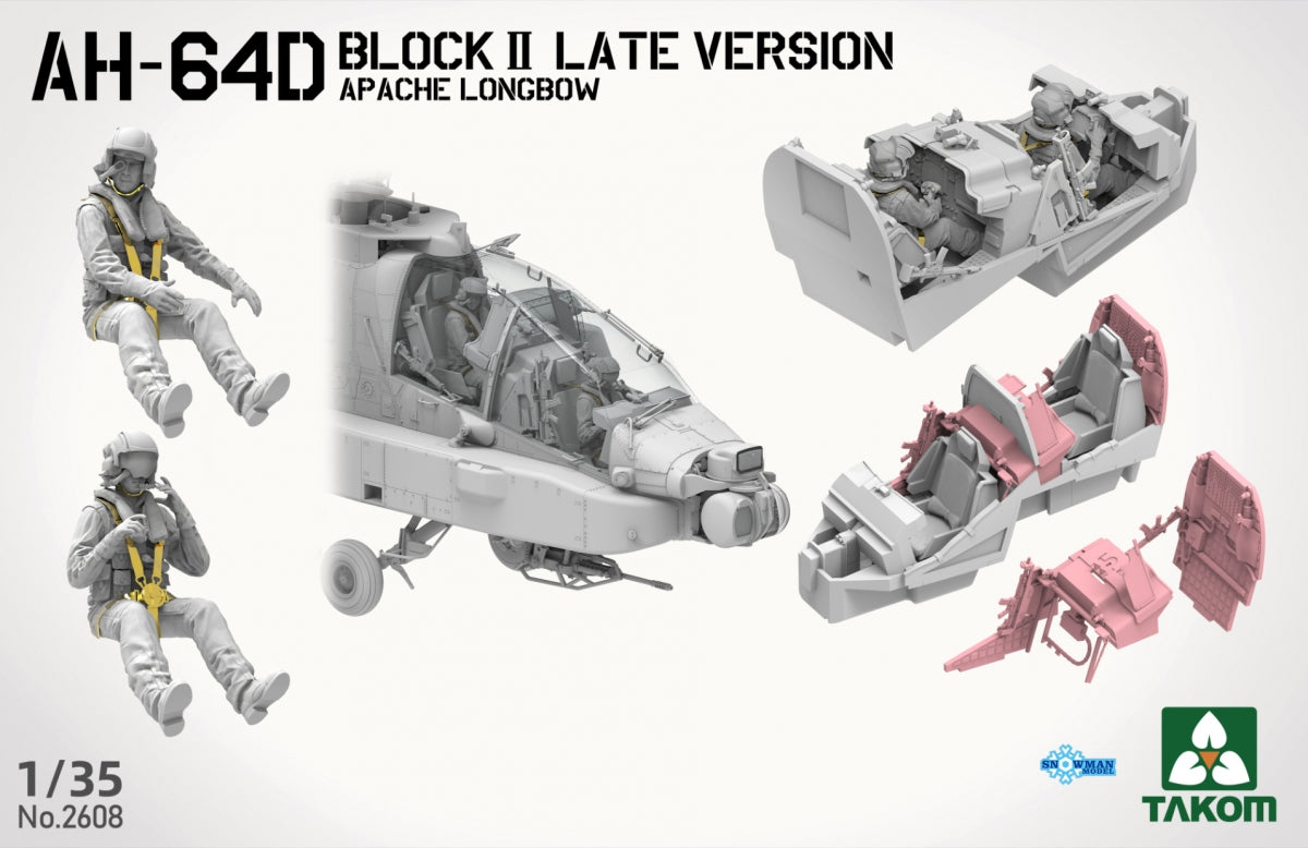 Takom 2608 AH-64D Attack Helicopter Apache Longbow Block II Late Version 1/35 – imagen 4