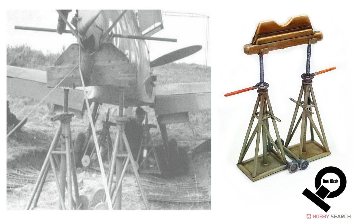 Das Werk DW4801 German Luftwaffe Jack Stand Set - Standard Edition 1/48 – immagine 5