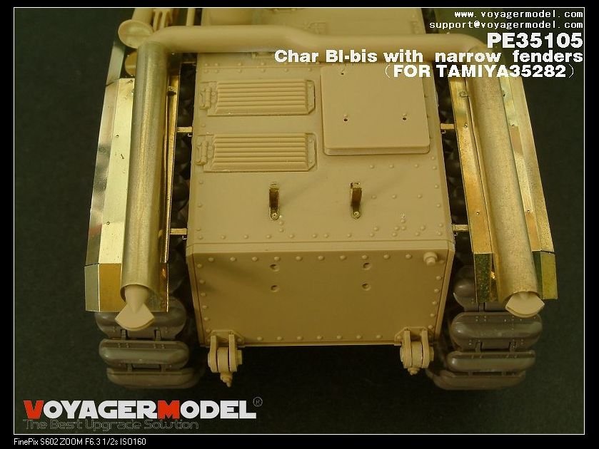 Voyager Model PE35105 WWII French Char BI-bis with narrow fenders (B ver include Gun barrel) for TAMIYA 35282 1/35 – imagen 3