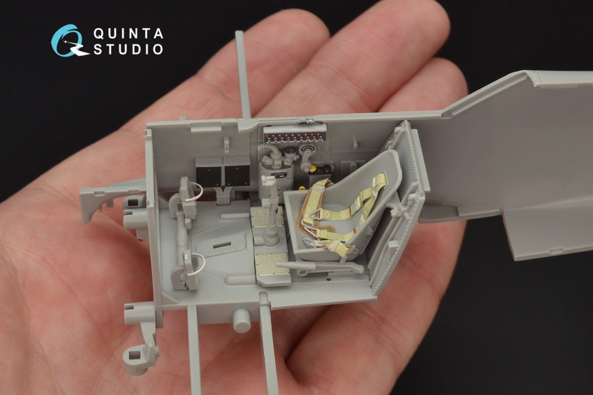 Quinta Studio QD32053 Bf 109E-4 3D-Printed &amp;amp; coloured Interior on decal paper (for Cyber-hobby/Dragon kit) 1/32 – imagen 7