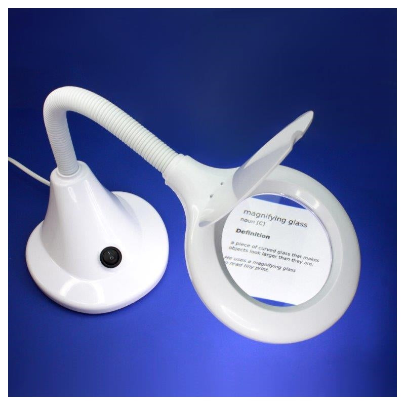 Lightcraft LC8082LED-EU LED Compact Flexi Magnifier Lamp (EU Plug) / Kompaktowa Giętka Lampka Powiększająca LED – imagen 3