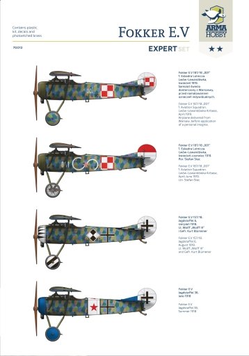 Arma Hobby 70012 Fokker E.V Expert Set 1/72 – Bild 3