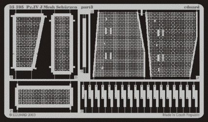 Eduard 35595 Schurzen mesh Pz. IV Ausf. J 1/35 Tamiya – Bild 4