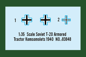 Hobby Boss 83848 Soviet T-20 Armored Tractor Komsomolets 1940 1/35 – imagen 2