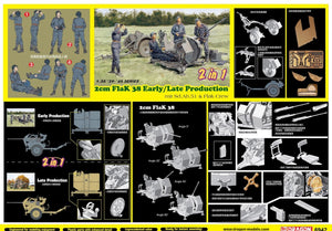 Dragon 6942 2cm FlaK 38 Early/Late Production mit Sd.Ah.51 and Crew (2in1) 1/35 – imagen 2