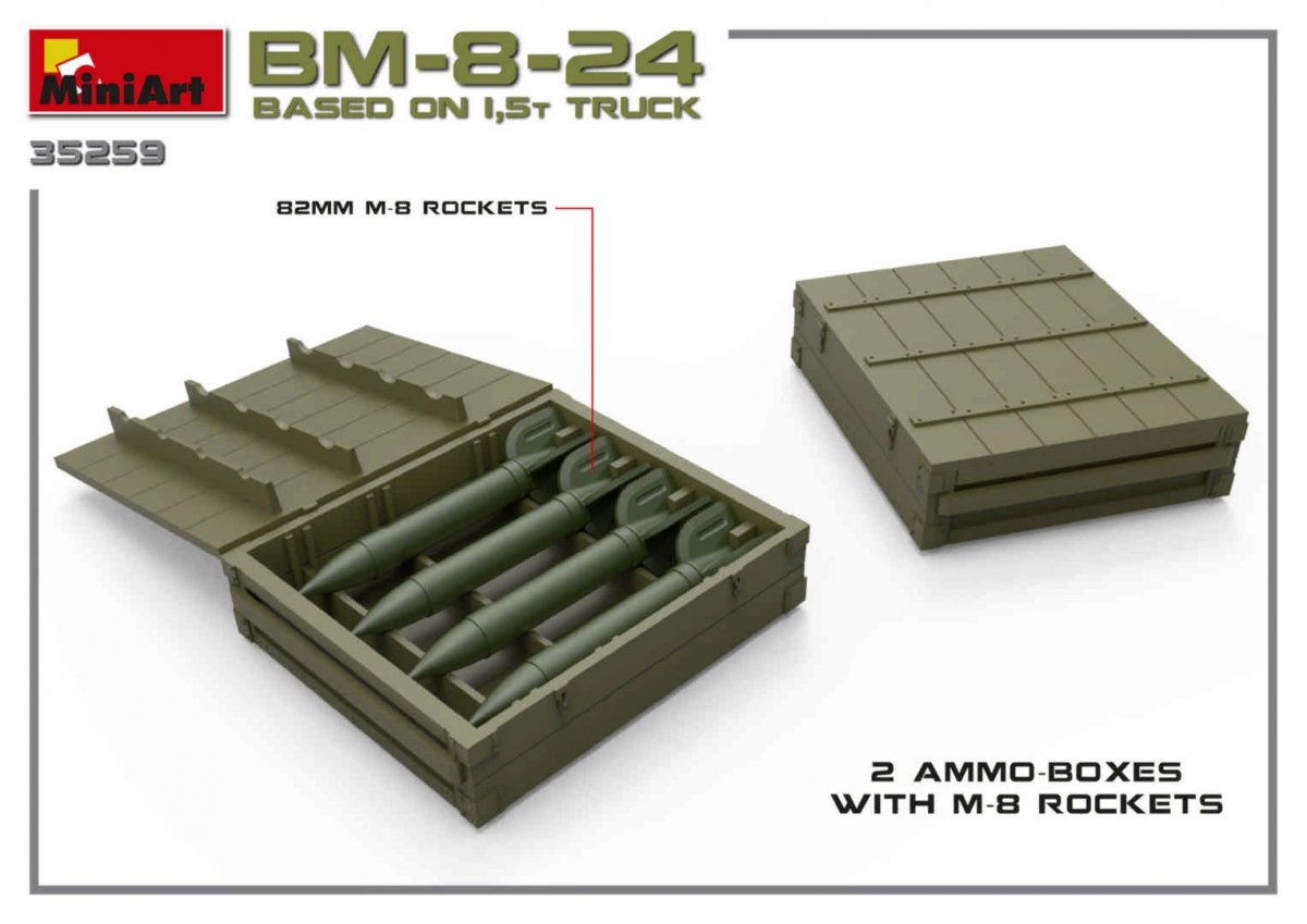 MiniArt 35259 Soviet Rocket Launcher BM-8-24 1/35 – imagen 19