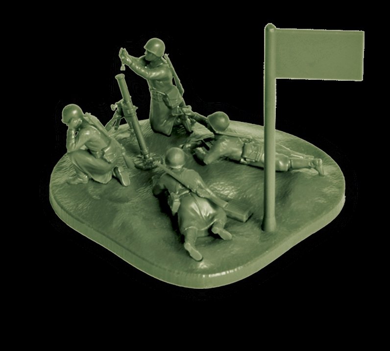 Zvezda 6208 Soviet 82-mm mortar with crew 1941-1943 (winter) 1/72 – imagen 5