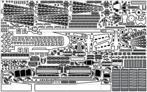 Pontos 35005F1 USS CV-14 Toconderoga 1944 Ensemble détaillé (1/350)  – image 13