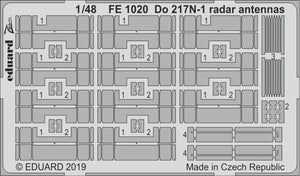 Eduard FE1020 Do 217N-1 radar antennas 1/48 ICM