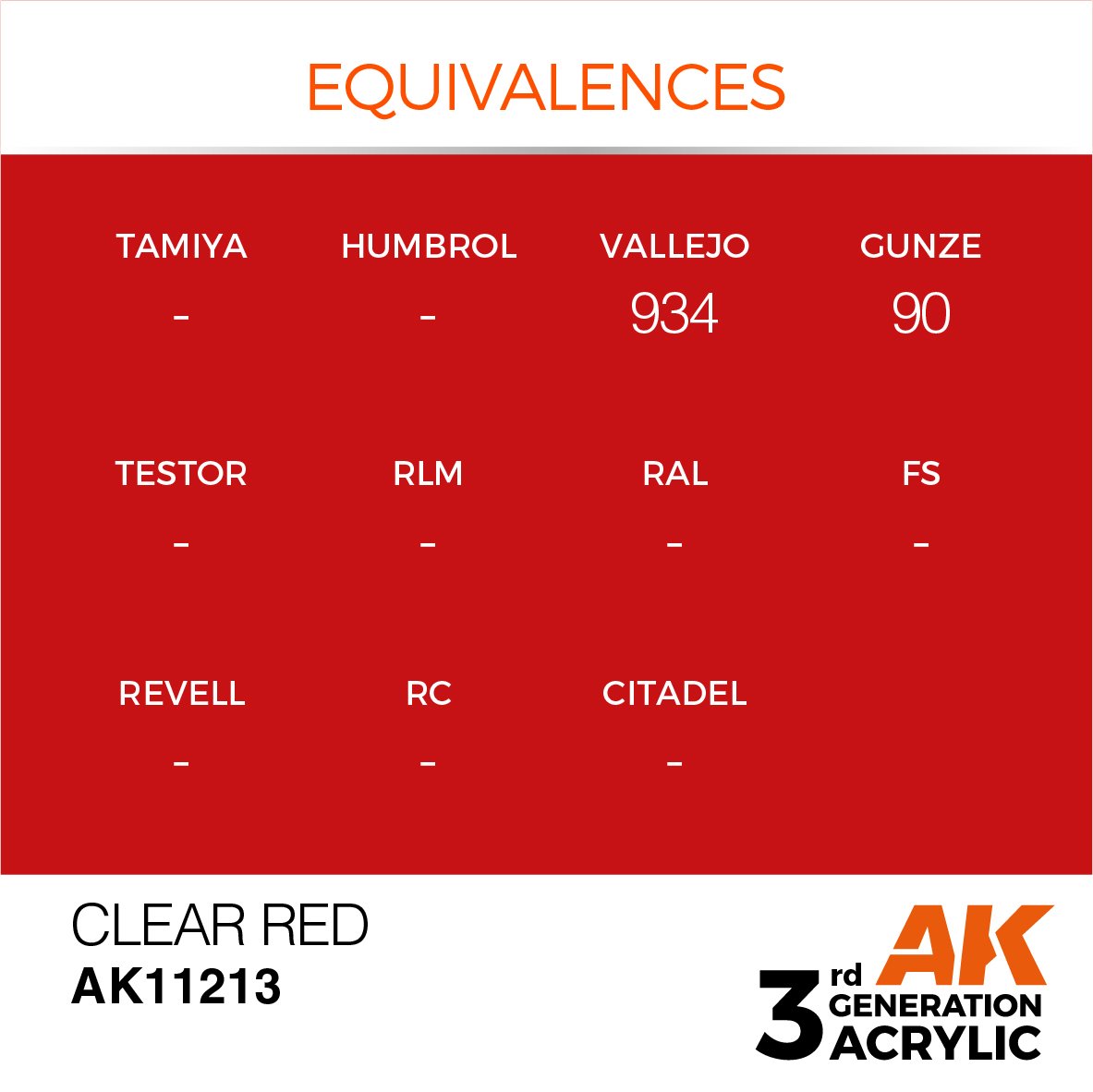 AK Interactive AK11213 CLEAR RED – STANDARD 17ml – zdjęcie 2