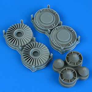 Quickboost 49240 S-3 Viking detailed fan &amp;amp; exhaust turbine for italeri/esci 1/48