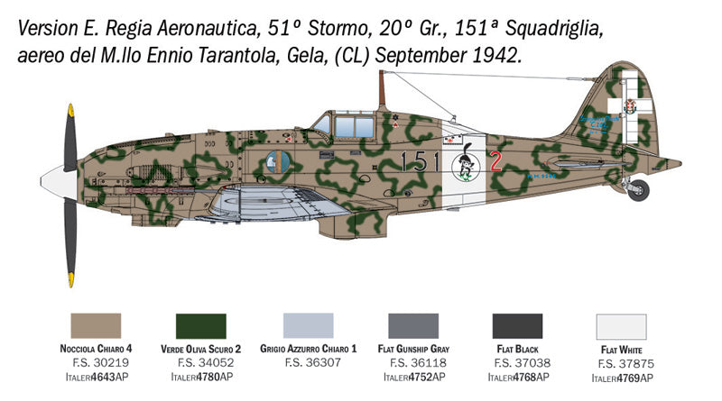 Italeri 2840 Macchi MC.202 Folgore 1/48 – zdjęcie 10