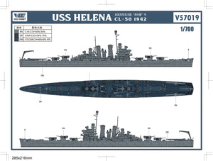 Vee Hobby V57019 USS Helena CL-50 - Standard Edition 1/700 – imagen 3