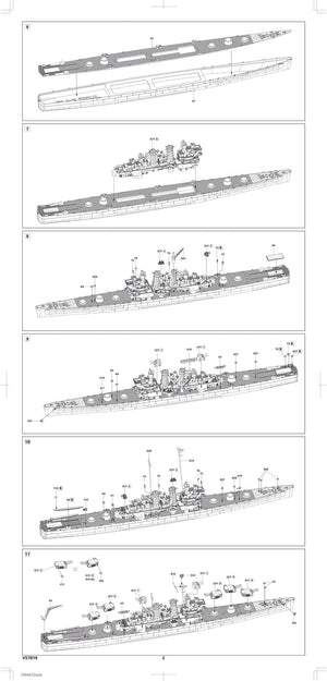 Vee Hobby V57019 USS Helena CL-50 - Standard Edition 1/700 – imagen 4