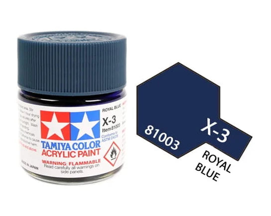 Tamiya 81003 Acrylic X-3 Royal Blue 23ml