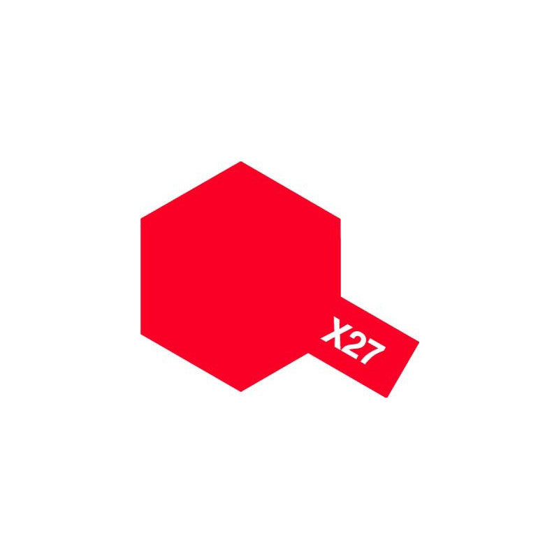 Tamiya X27 Clear Red (81527) Acrylic paint 10ml – immagine 3