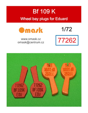 Omask 77262 1/72 Bf 109 K Wheel Bay Plugs (for Eduard) 1/72