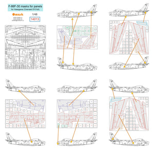Omask 14013 F-86F-30 masks for panels (Hasegawa) 1/48 – imagen 2