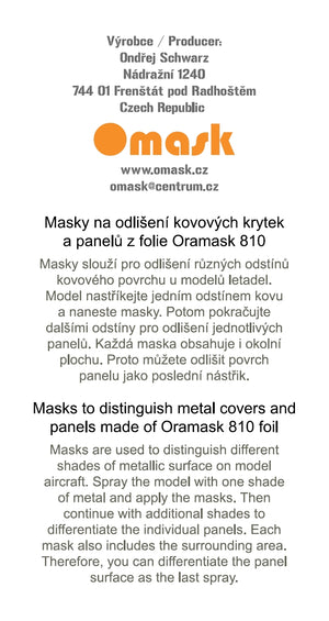 Omask 14013 F-86F-30 masks for panels (Hasegawa) 1/48 – imagen 3