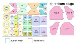 Omask 54101 1/48 DHC-2 Beaver / L-20A / U-6A Double Sided Mask and Door Foam Plugs (for Dora Wings) 1/48 – imagen 4