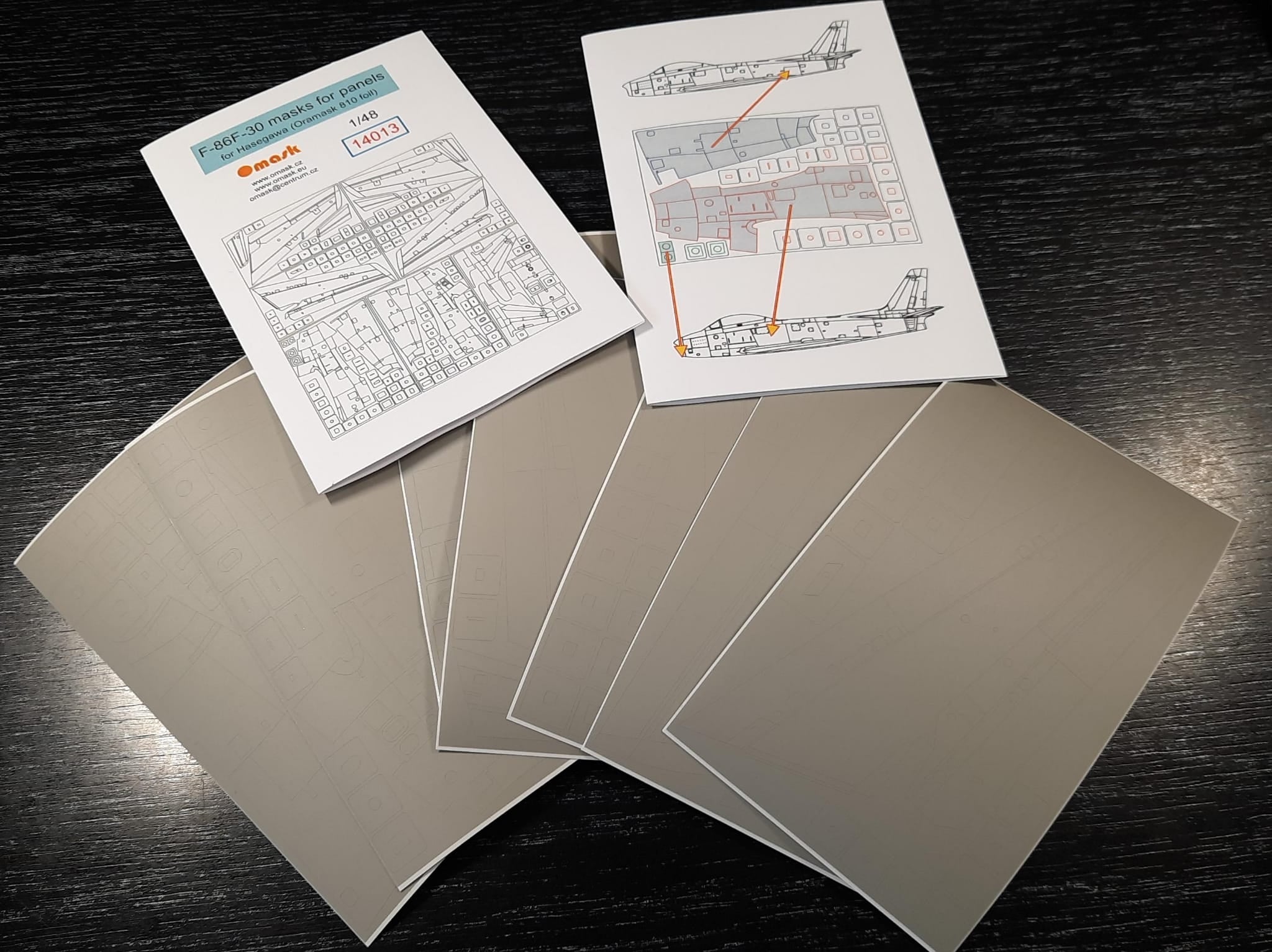 Omask 14013 F-86F-30 masks for panels (Hasegawa) 1/48 – imagen 6