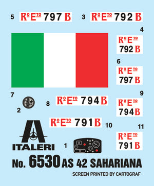 Italeri 6530 AS.42 SAHARIANA 1/35 – immagine 7