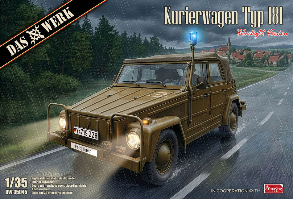 Das Werk DW35045 Kurierwagen Typ 181 Bluelight Version 1/35