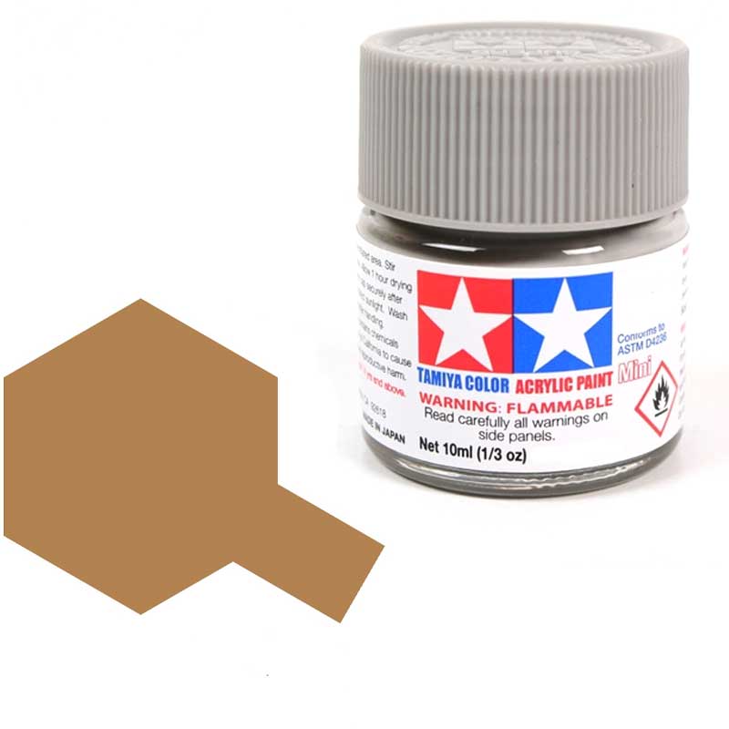 Tamiya 81792 Acrylic Mini XF-92 Yellow-Brown (DAK 1941) 10 ml